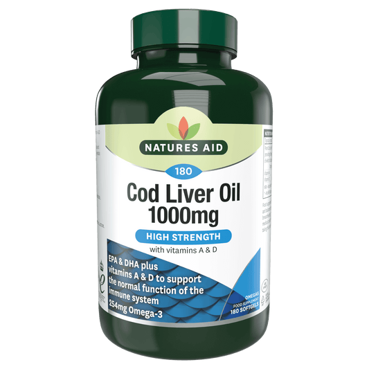 Natures Aid Cod Liver Oil 1000mg 90 SoftGels