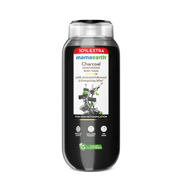 Mamaearth Charcoal Moisturizing Body Wash with Activated Charcoal & Energizing Mint for Skin