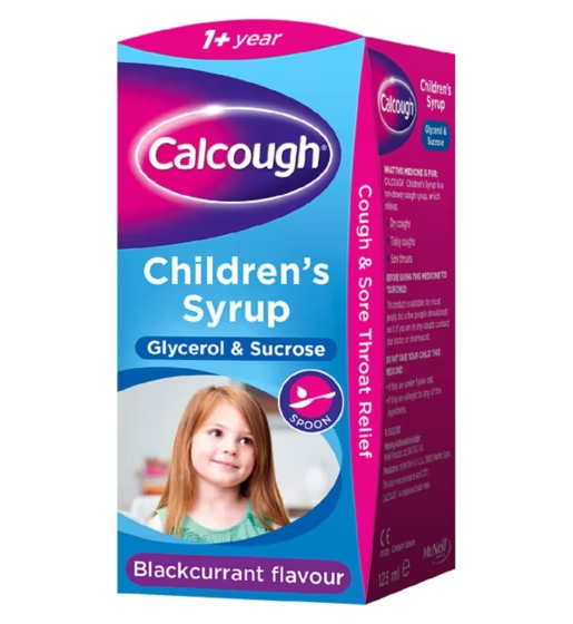 Calcough Children’s Soothing Syrup Blackcurrant – 125ml