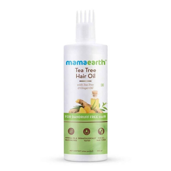 Mamaearth Tea Tree Anti Dandruff Shampoo + Hair Oil For Dandruff Free Hair Combo