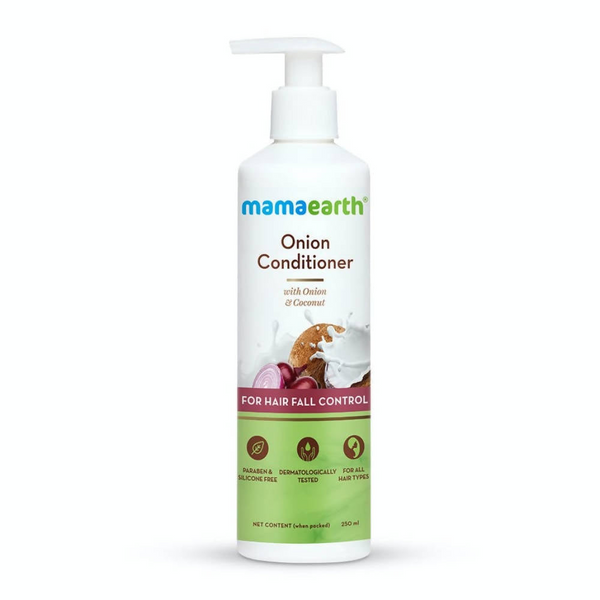 Mamaearth Onion Conditioner + Hair Mask + Hair Oil + Hair Serum For Hair Fall Control