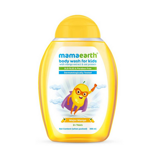 Mamaearth Major Mango Body Wash For Kids with Mango & Oat Protein 