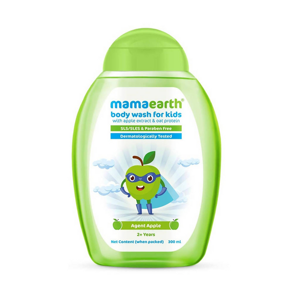 Mamaearth Agent Apple Body Wash for Kids with Apple & Oat Protein 