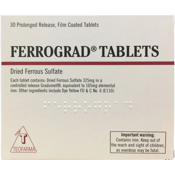 Ferrograd Filmtab 325mg - 30 Tablets