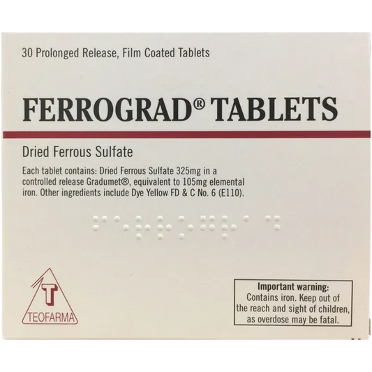 Ferrograd Filmtab 325mg - 30 Tablets