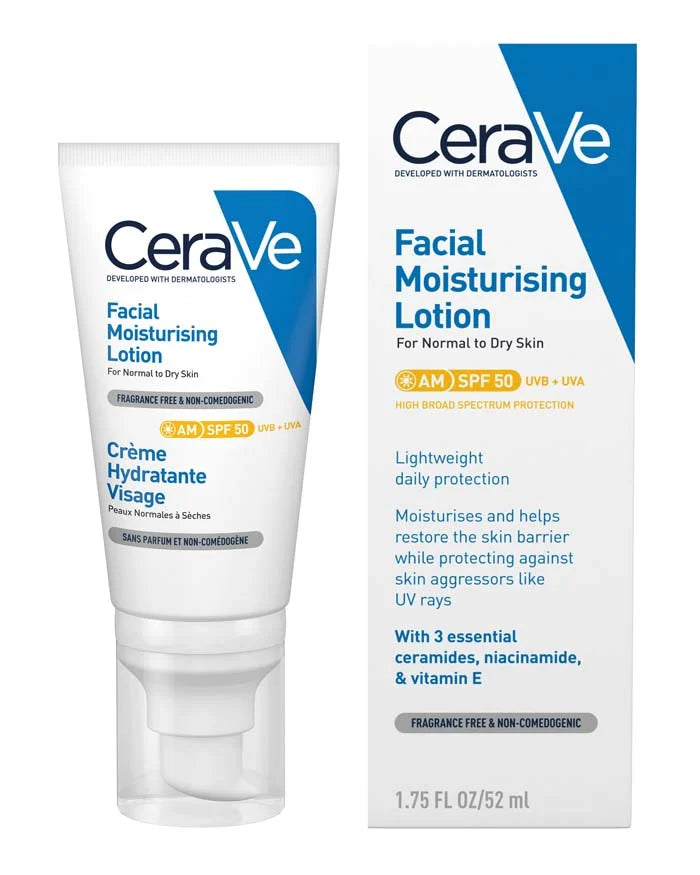 CeraVe AM Facial Moisturising Lotion SPF 50 - 52ml