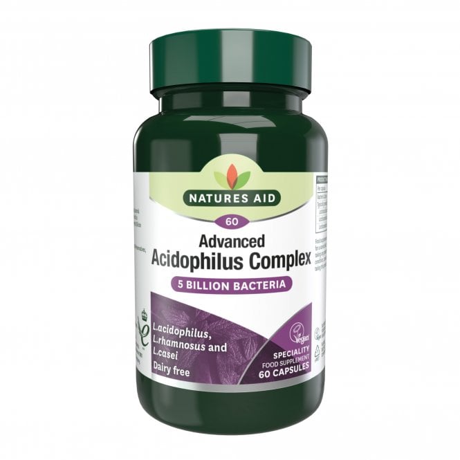 Natures Aid Advanced Acidophilus Complex 5 Billion Bacteria 90 Capsules