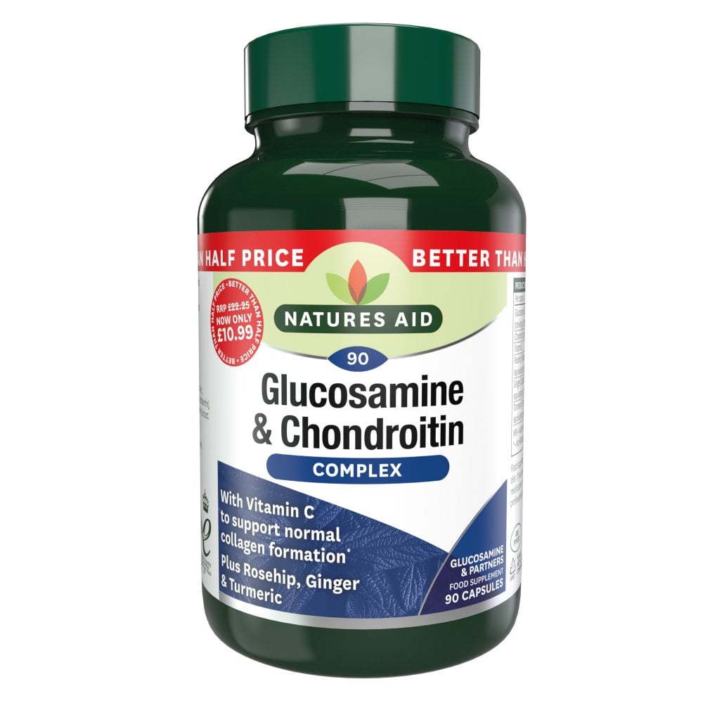 Natures Aid Glucosamine & Chondroitin Complex 90 Capsules