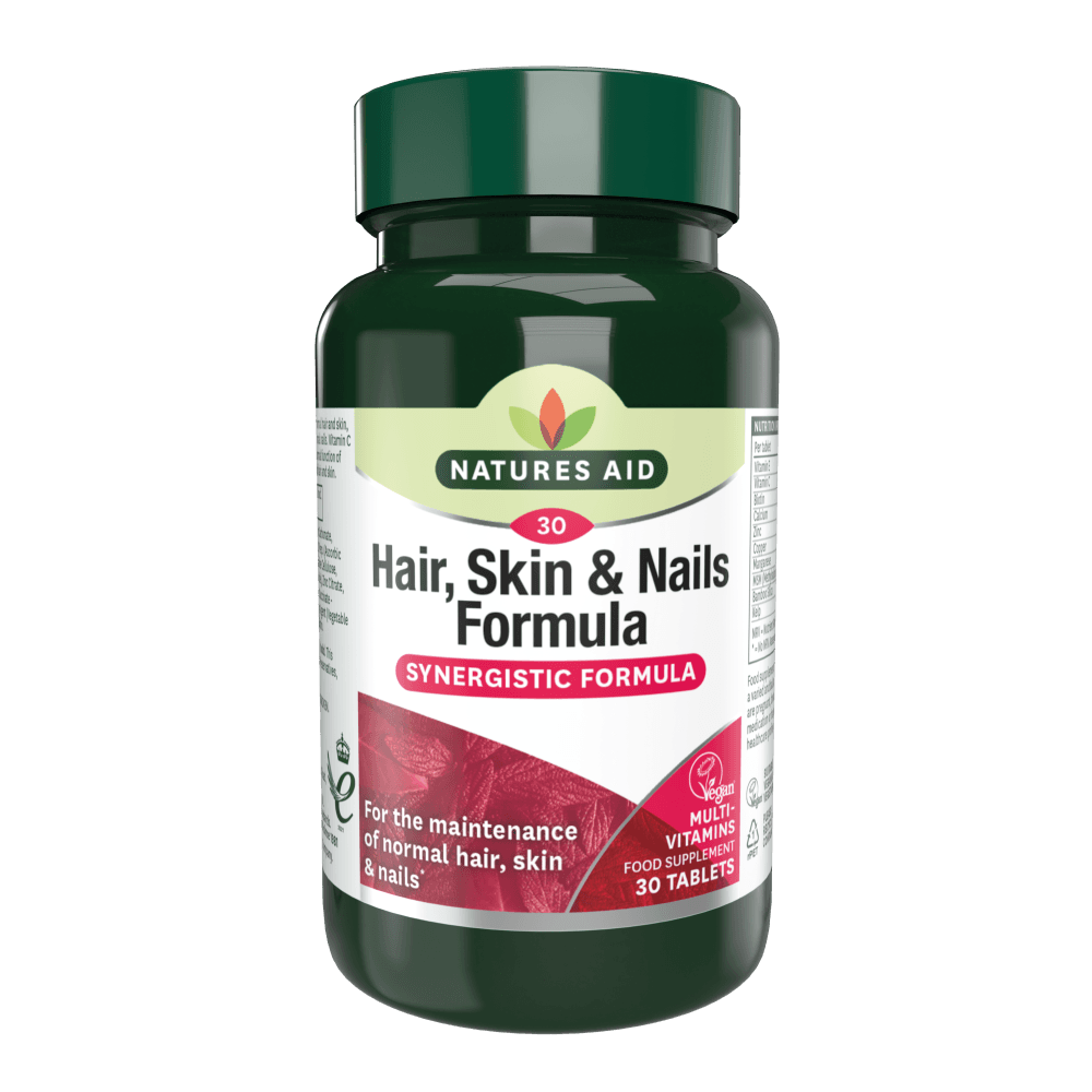 Natures Aid Hair, Skin & Nails Synergistic Formula 30 Tablets