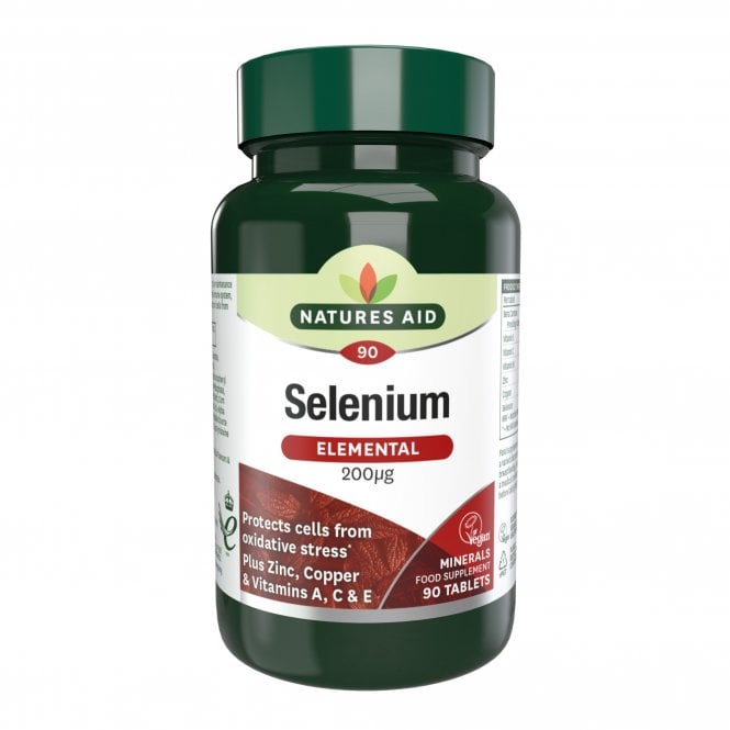 Natures Aid Selenium Elemental 200mcg 90 Tablets