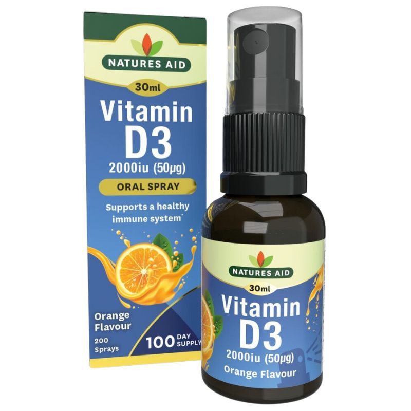 Natures Aid Vitamin D3 2000iu Oral Spray 30ml