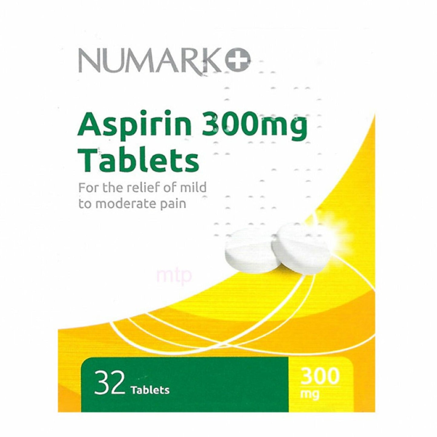 Numark Aspirin Tablets 300mg 32 Tablets (brand may vary)