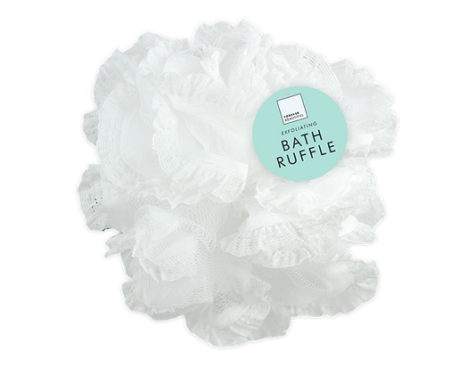 Exfoliating White Bath Ruffle