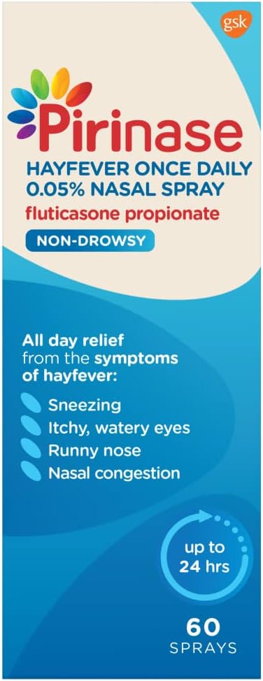 Pirinase Hayfever Relief For Adults 0.05% Nasal Spray - 60 Sprays