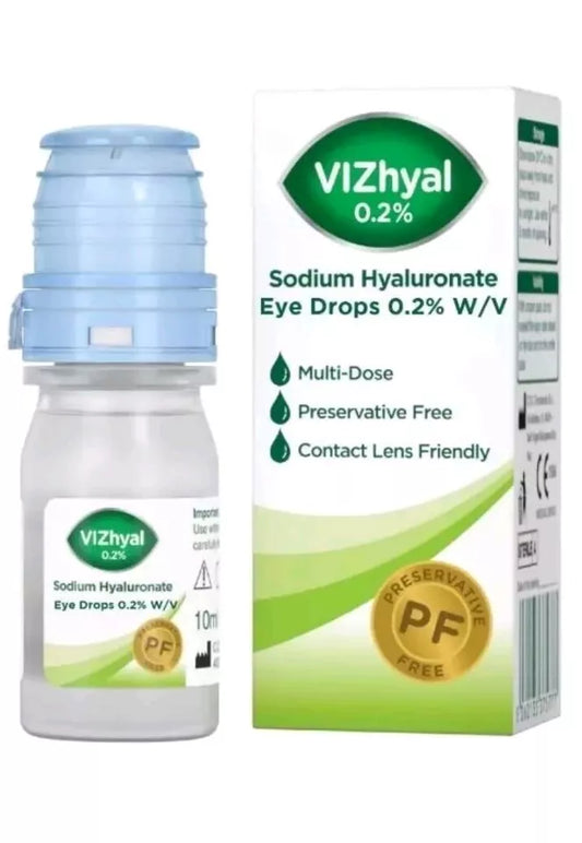 VIZhyal Sodium Hyaluronate 0.2% Eye Drops