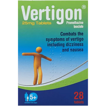 Vertigon 25mg Tablets - 28 Tablets