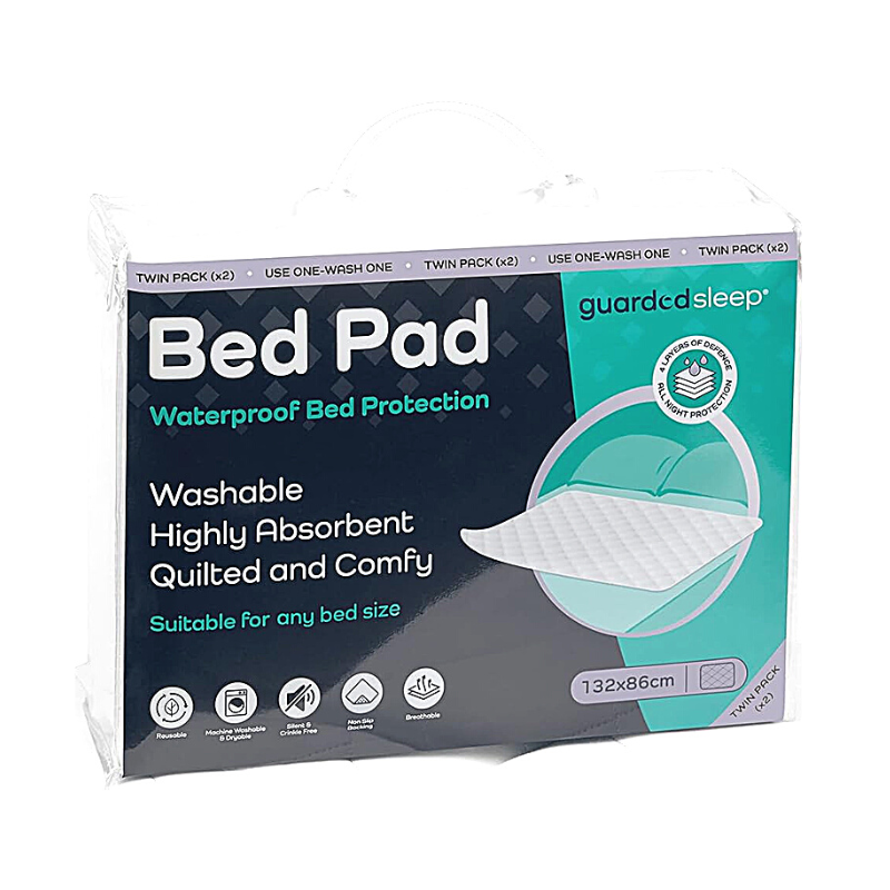 GuardedSleep Waterproof Bed Pad 132x86cm – Vision Pharmacy