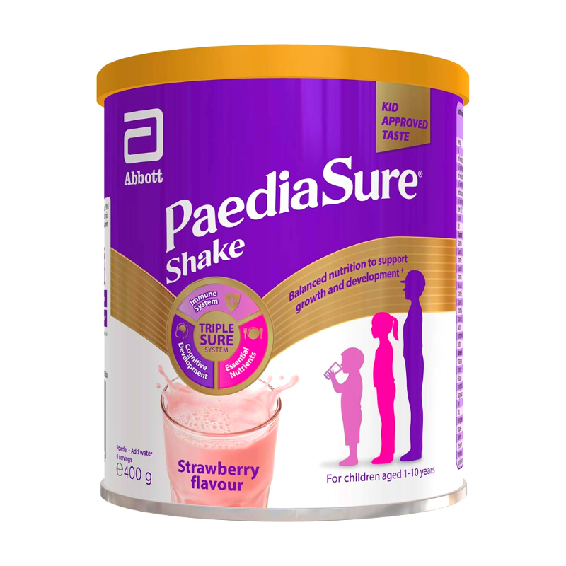 PaediaSure Shake Nutritional Drink for Kids - Strawberry Flavour 400g