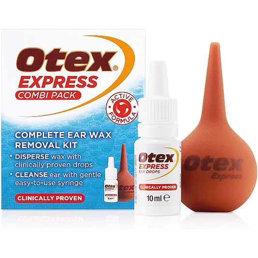 Otex Express Combi Pack Drops and Ear Syringe