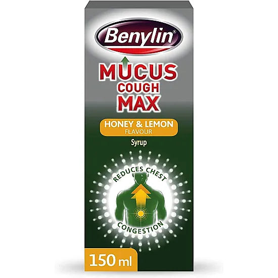 Benylin Mucus Cough Max Honey & Lemon Syrup