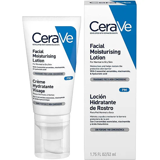 CeraVe PM Facial Moisturising Lotion - 52ml