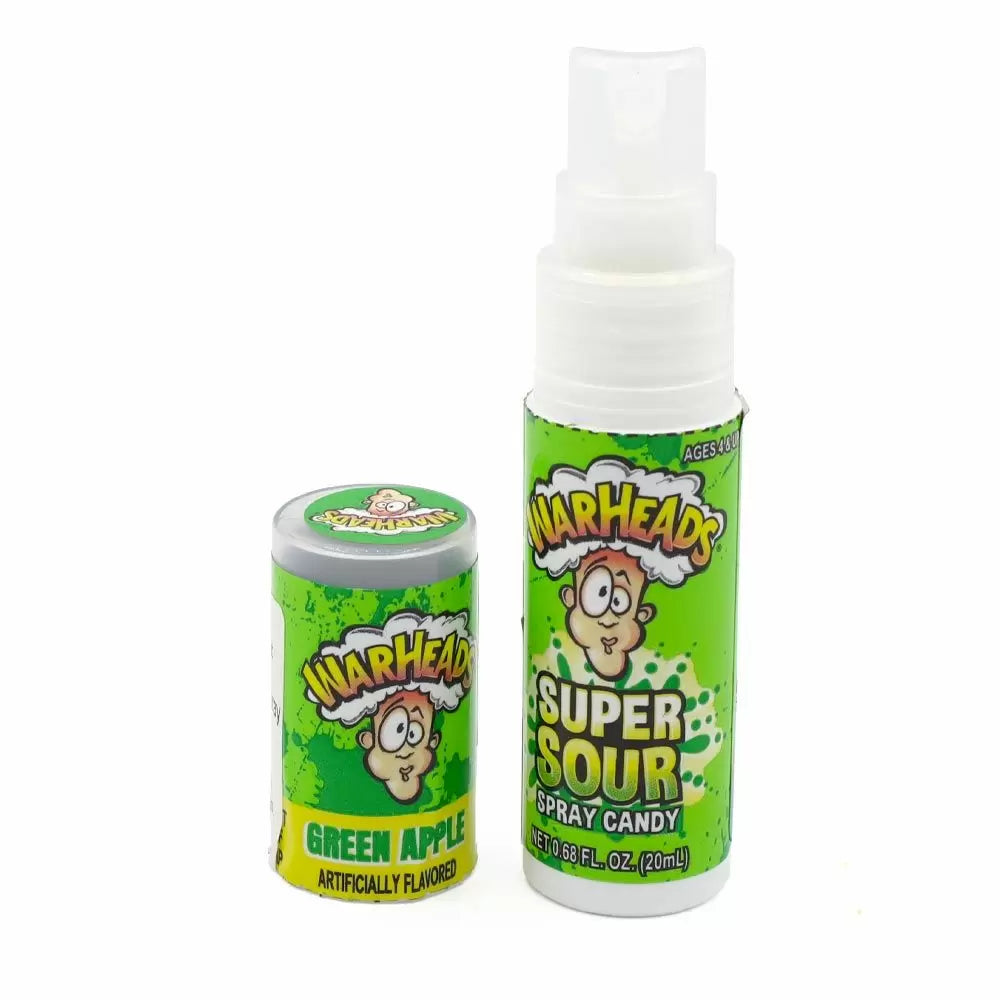 Warheads Super Sour Candy Spray 19g - Intense Sourness for Sour Candy Lovers