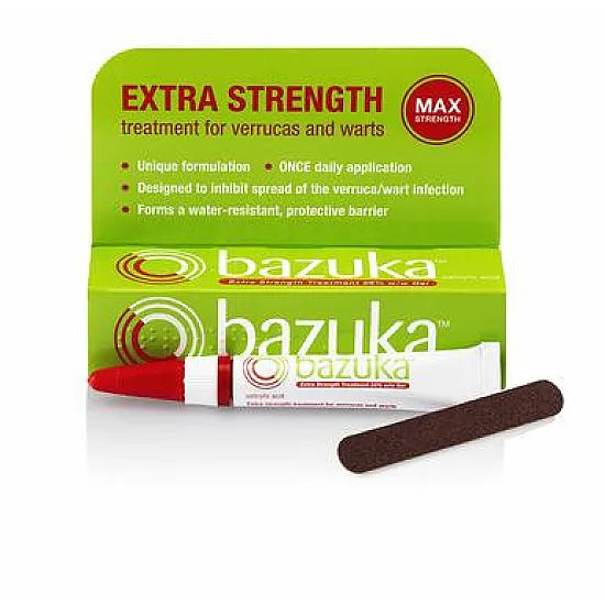 Bazuka Extra Strength Treatment Gel with Emery Board,