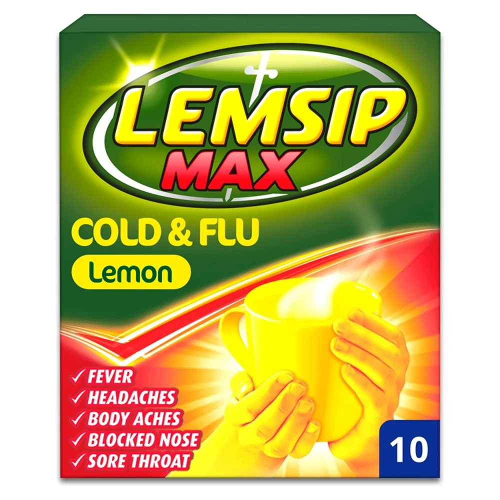 Lemsip Max Cold & Flu Lemon - 10 Count