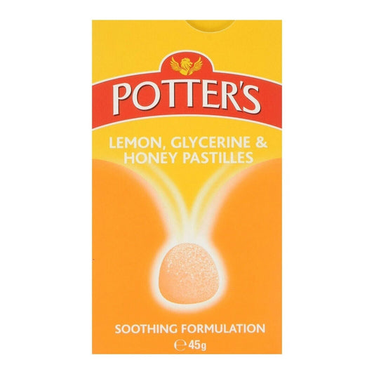 Potters Lemon Glycerine Honey Pastilles
