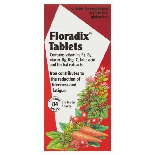  Floradix Tablets - Herbal Supplement - Iron - Fatigue & Tiredness