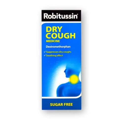 Robitussin Dry Cough Sugar Free Medicine