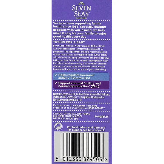 Seven Seas Trying For A Baby - 28 One-A-Day Mini Pills